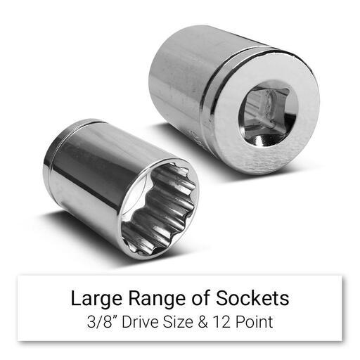 Daytona DTK120 120pce 3/8" Drive Metric 8-24mm Socket, Spanner & Plier Automotive Tool Kit – image 4
