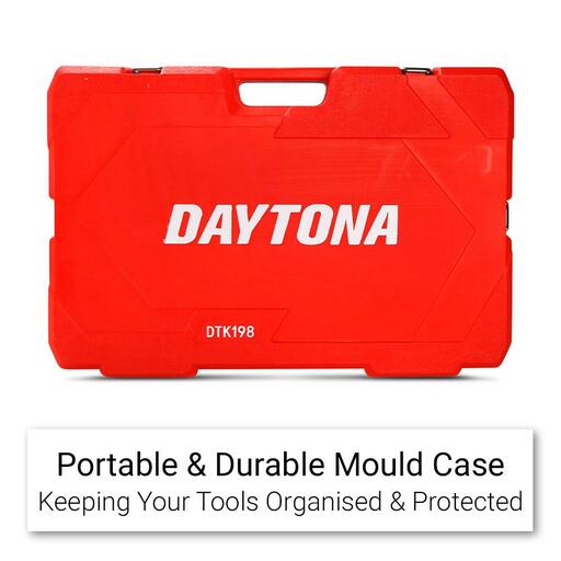 Daytona DTK198 198pce 1/4", 3/8" & 1/2" Drive Metric Socket, Spanner & Plier Automotive Tool Kit – image 2