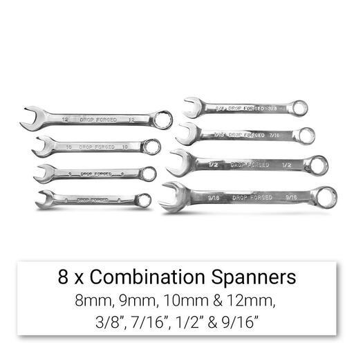 Daytona DTK198 198pce 1/4", 3/8" & 1/2" Drive Metric Socket, Spanner & Plier Automotive Tool Kit – image 26