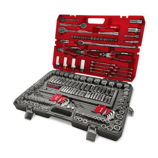 Daytona DTK198 198pce 1/4", 3/8" & 1/2" Drive Metric Socket, Spanner & Plier Automotive Tool Kit