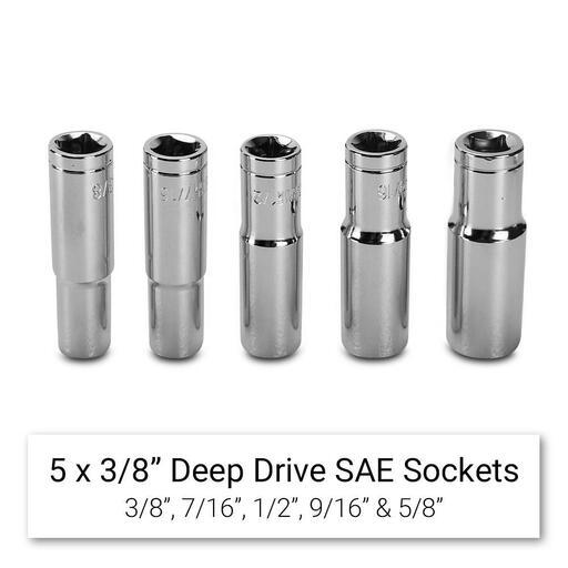 Daytona DTK198 198pce 1/4", 3/8" & 1/2" Drive Metric Socket, Spanner & Plier Automotive Tool Kit – image 15