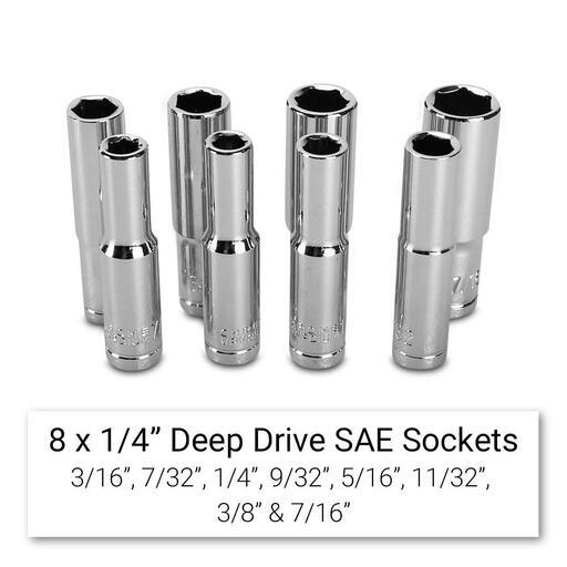 Daytona DTK198 198pce 1/4", 3/8" & 1/2" Drive Metric Socket, Spanner & Plier Automotive Tool Kit – image 14