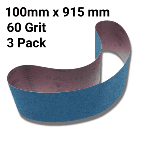 Sia Abrasives F03E004N4G 10-Pack 100mm x 915mm P60 Zirconia Alumina Sanding Belt – image 3
