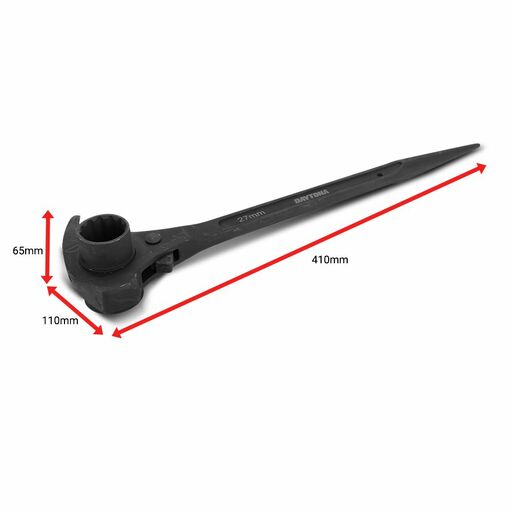 Daytona DPR2732 27mm (1") x 32mm (1.2") 4 in 1 Podger Ratchet With Claw Hammer  – image 2