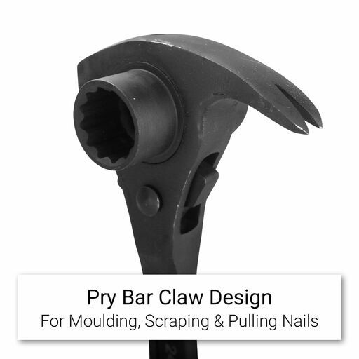 Daytona DPR2430 24mm (0.9") x 30mm (1.1") 4 in 1 Podger Ratchet With Claw Hammer – image 6