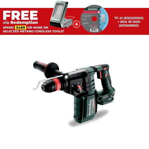 Metabo KH 18 LTX BL 28 Q (601715850) 18V Li-ion Cordless Brushless SDS-Plus Rotary Hammer Drill - Skin Only