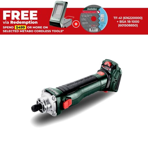 Metabo GVB 18 LTX BL 11-28 Compact (600828850) 18V Li-ion Cordless Brushless Die Grinder - Skin Only