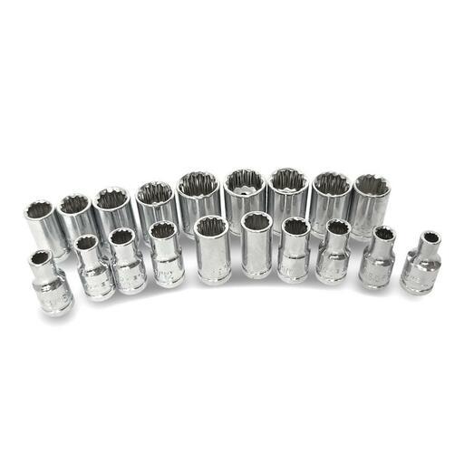 Daytona DSS23 23pce 1/4" Drive Metric 4-12mm & Imperial 3/16"-1/2" Socket Set – image 2
