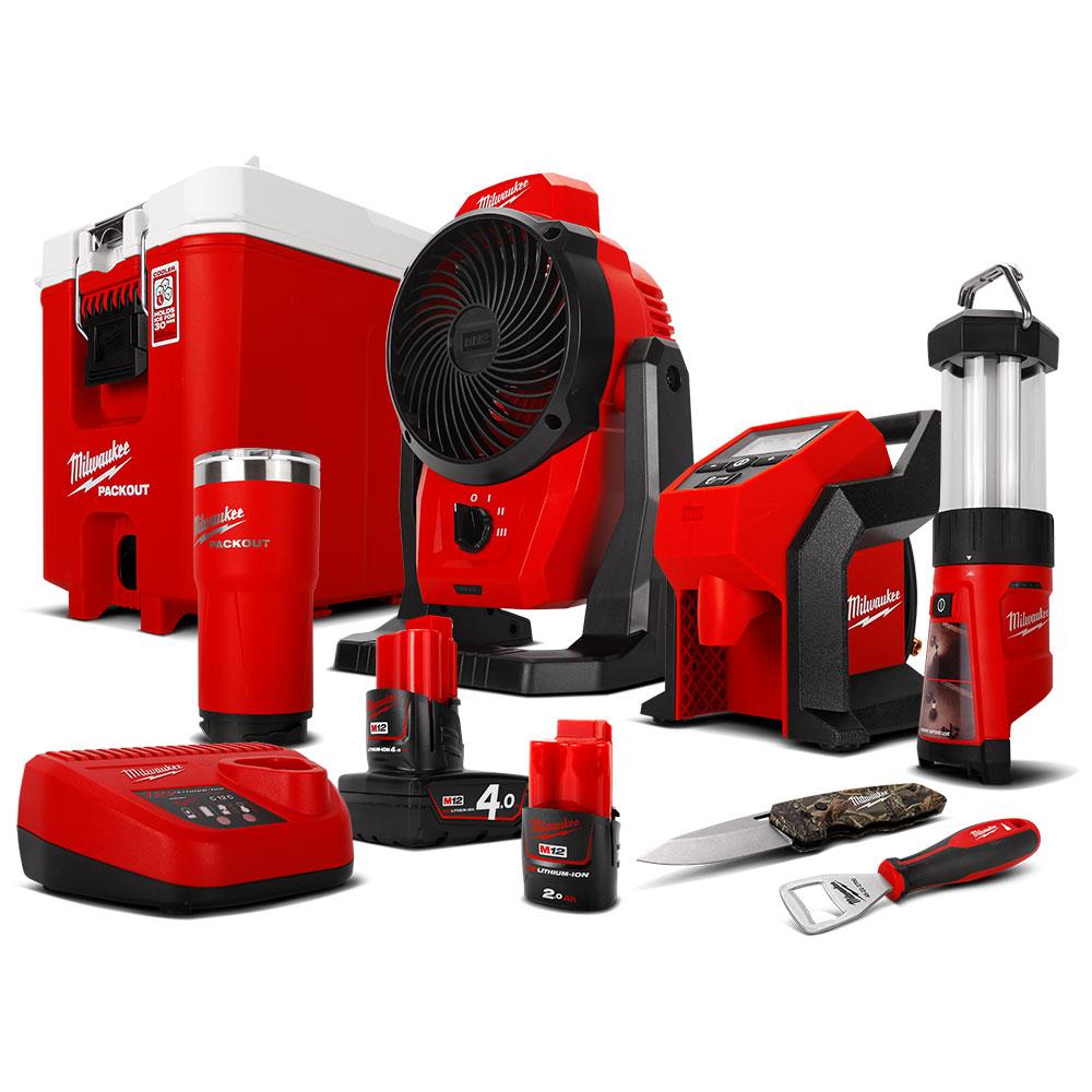 Lithium Ion Milwaukee Blower M12 Milwaukee M12PP7CK422 12V Li-ion