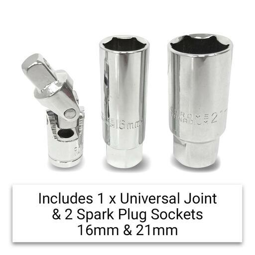 Daytona DSS33 33pce 3/8" Drive Metric 6-22mm & Imperial 1/4"-7/8" Socket Set – image 6