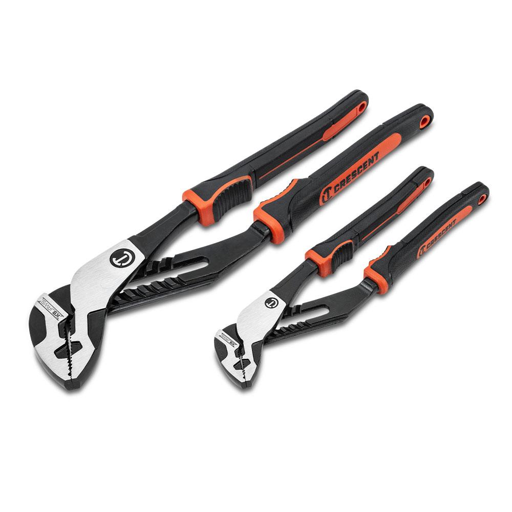 Crescent RTZ2CGSET2 2pce Z2 K9 Straight Jaw Dual Material Tongue and Groove Plier Set – image 1