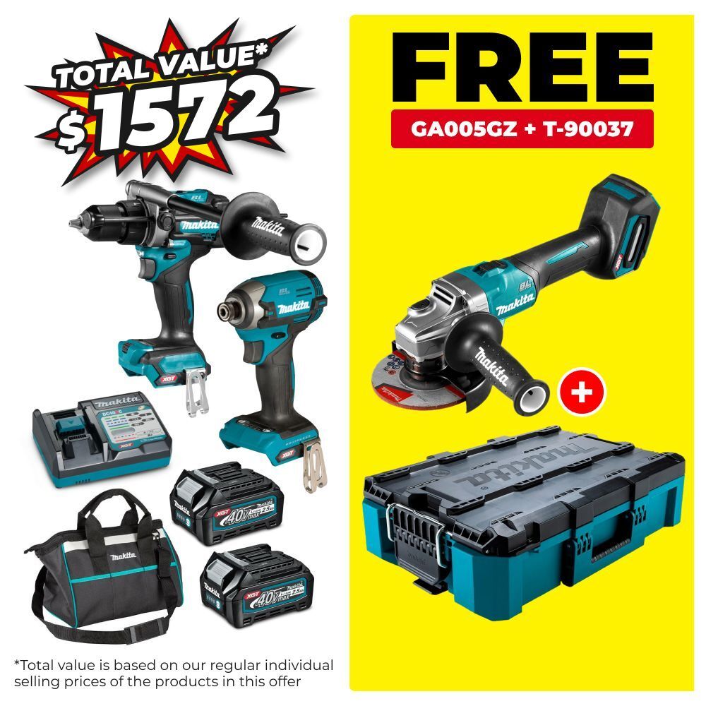 Makita DK0176G206 40V Max 2.5Ah Li-ion Cordless Brushless 2pce Combo Kit – image 1