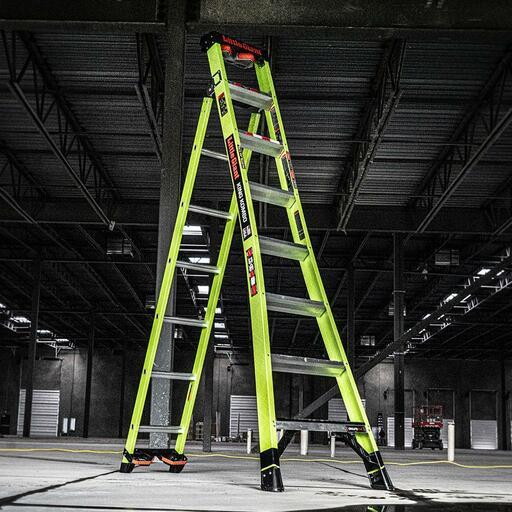 Little Giant Ladder Systems 13908-447 2.44m 170kg 3-in-1 Fiberglass King Kombo Combination Ladder – image 11