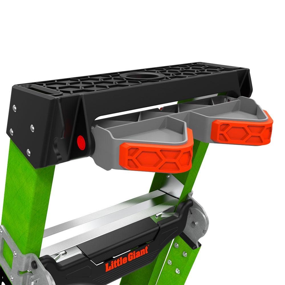 Little Giant Ladder Systems 13908-447 2.44m 170kg 3-in-1 Fiberglass King Kombo Combination Ladder – image 8