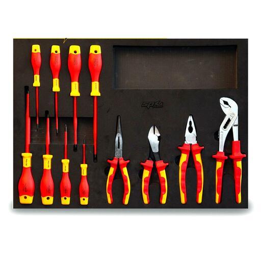 SP Tools SP55910H 12pce VDE Insulated Foam Tray Tool Kit