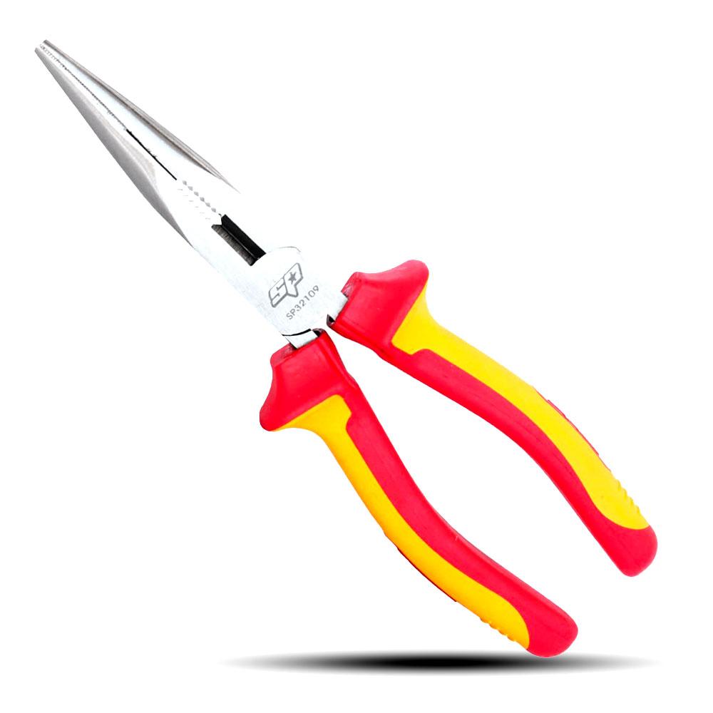 SP Tools SP32109 200mm (8") VDE Insulated Long Nose Pliers – image 1