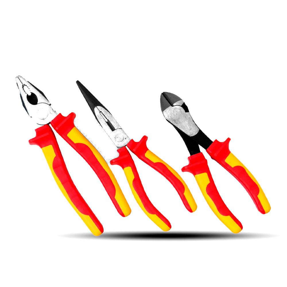 SP Tools SP32909 3pce VDE Insulated Plier Cutter Set – image 1