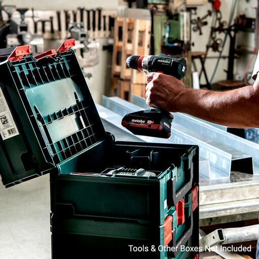 Metabo METABOX 165 L (626890000) 496mm x 296mm x 165mm Storage Box Organiser To Suit Angle Grinders – image 11