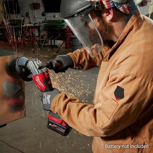 Milwaukee M18FSAGES1250 18V Li-ion Cordless Fuel ONE-KEY 125mm (5") Dual-Trigger Braking Angle Grinder With Deadman Paddle Switch - Skin Only – image 16