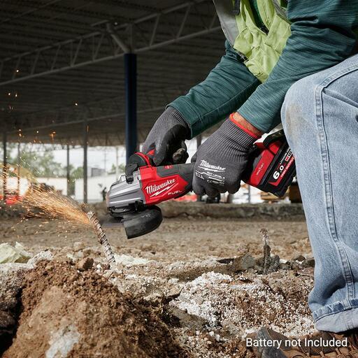 Milwaukee M18FSAGES1250 18V Li-ion Cordless Fuel ONE-KEY 125mm (5") Dual-Trigger Braking Angle Grinder With Deadman Paddle Switch - Skin Only – image 10
