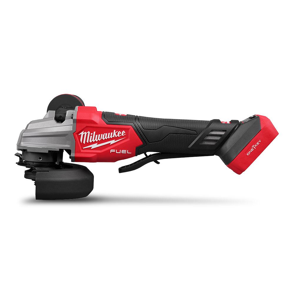 Milwaukee M18FSAGES1250 18V Li-ion Cordless Fuel ONE-KEY 125mm (5") Dual-Trigger Braking Angle Grinder With Deadman Paddle Switch - Skin Only – image 2