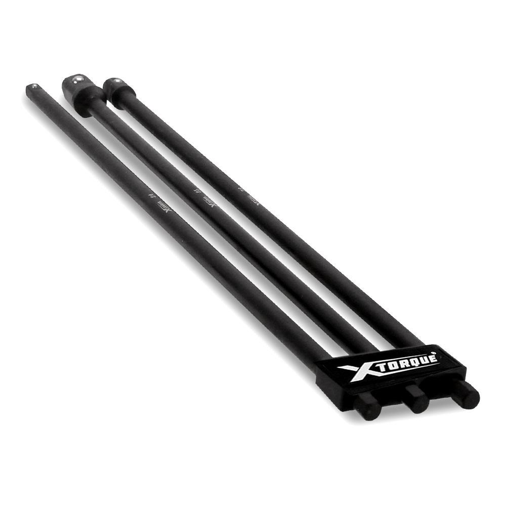 Xtorque XSA300 3pce 1/4", 1/2" & 3/8" Drive 300mm Socket Adapter Set – image 1