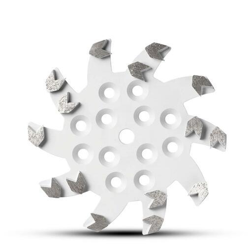Flextool FT100472-UNIT 250mm (10") General Purpose 30/40 Grit Soft Bond BladeTec 15 Segment Gridning Plate – image 3