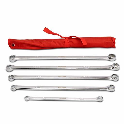 Daytona D5DRS819 5pce 8mm-19mm Metric Grip Grabber Extra Long Double Ring Spanner Set