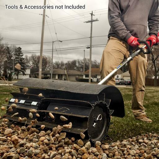 Milwaukee M18FOPHRBA 18V Li-ion Cordless Fuel Rubber Broom QUIK-LOK Attachment to suit M18FOPH Power Head – image 3