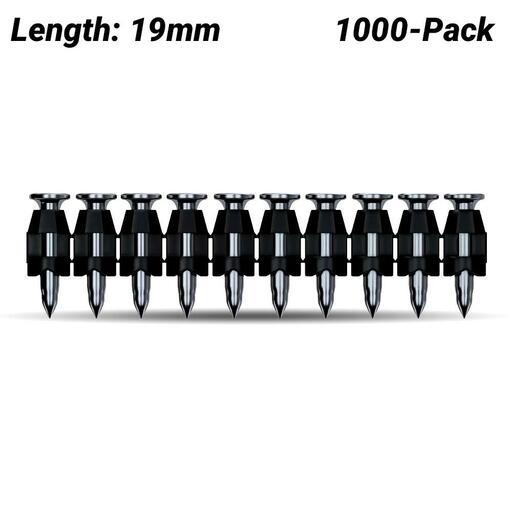 Bosch 1.600.A02.F4U (NM-19) 1000-Pack 19mm Metal/Steel Nails To Suit GNB 18V-38 Nailer