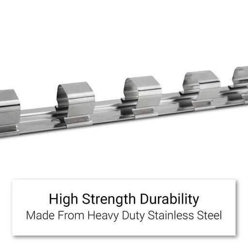 Daytona DSIS9 9pce 1/2" M5-M16 Spline Impact Socket Set On Rail – image 5