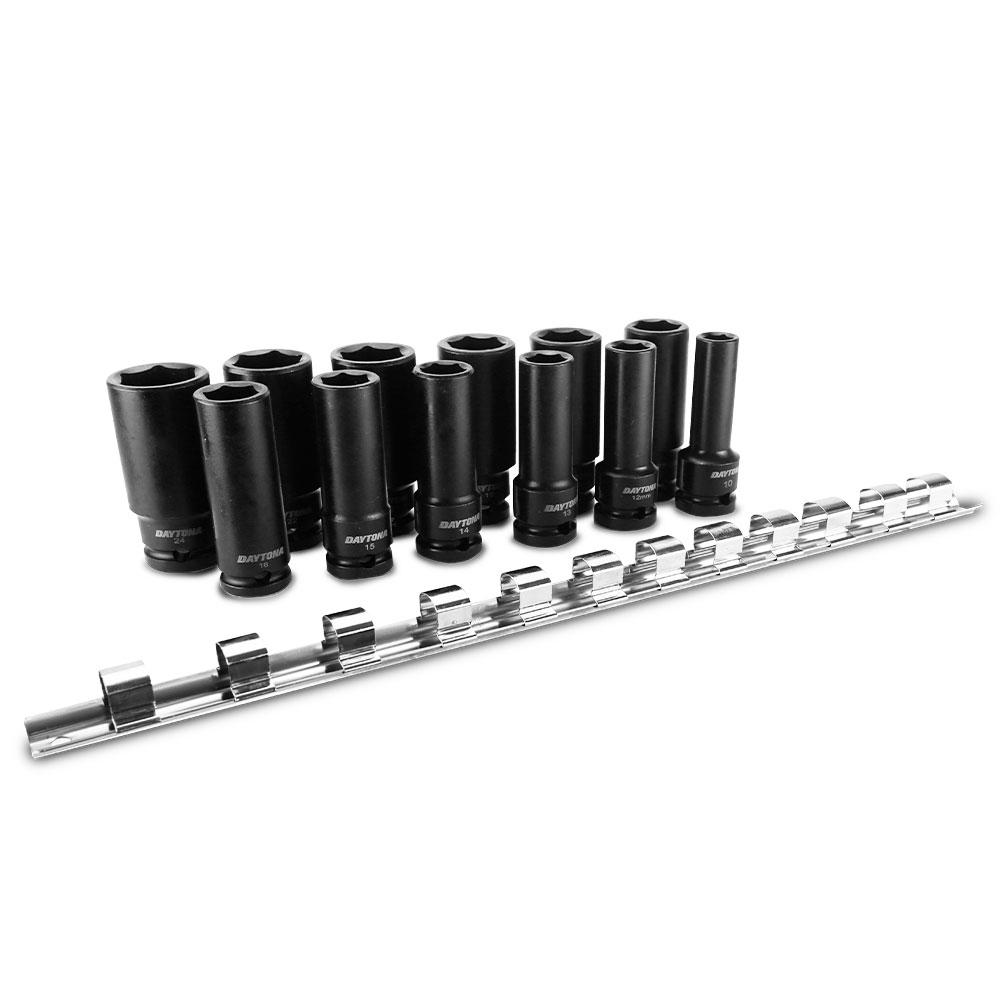 Daytona DDI1212 12pce 1/2" 6 Point 10-24mm Metric Deep Impact Socket ...