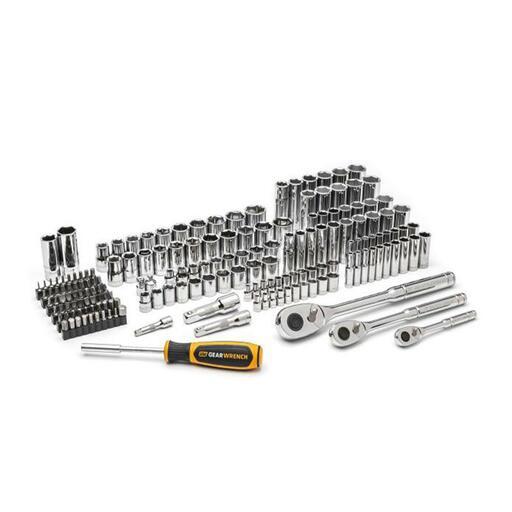 GEARWRENCH 88002 179pce 1/4",3/8" & 1/2" Drive SAE/Metric Mechanics Socket Set