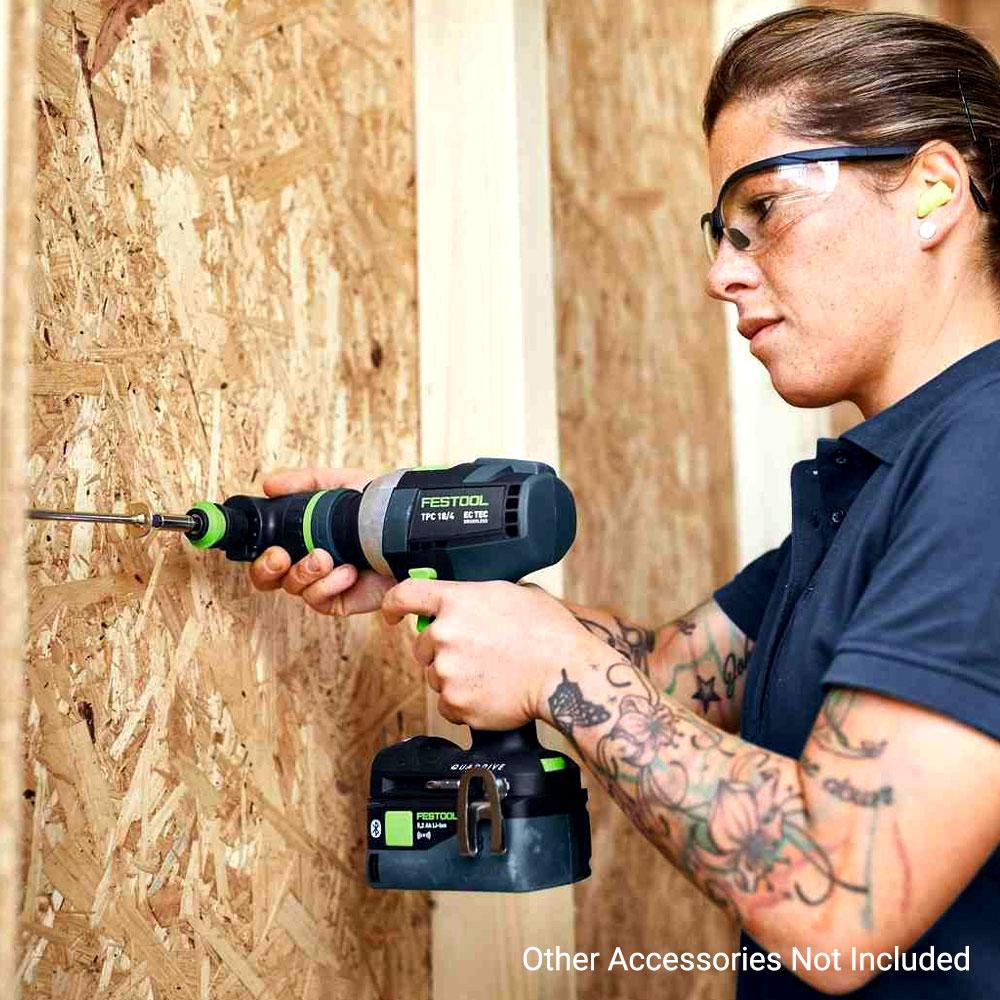 Festool TID18 5.0/4.0-SetTPC18AU (577657) 18V 4.0Ah/5.0Ah Li-ion Cordless Brushless 2pce Bluetooth Combo Kit – image 4