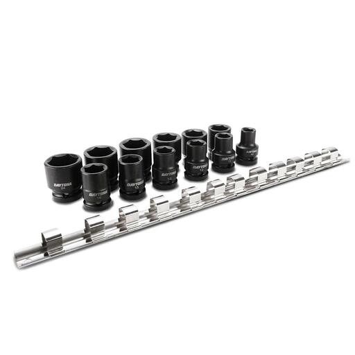 Daytona DIS1212 12pce 1/2" Drive 6 Point 10-24mm Metric Impact Socket Set