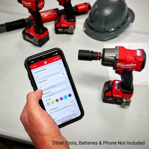 Milwaukee M18ONEFMTIW2PC120 18V Li-ion Cordless Fuel ONE-KEY 1/2" Controlled Mid-Torque Impact Wrench with Pin Detent - Skin Only – image 5