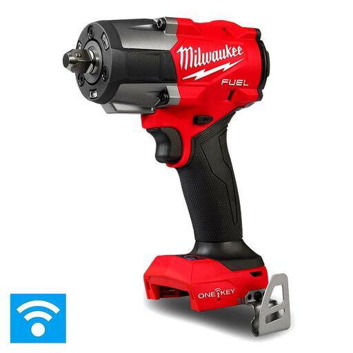 Milwaukee M18ONEFMTIW2PC120 18V Li-ion Cordless Fuel ONE-KEY 1/2" Controlled Mid-Torque Impact Wrench with Pin Detent - Skin Only
