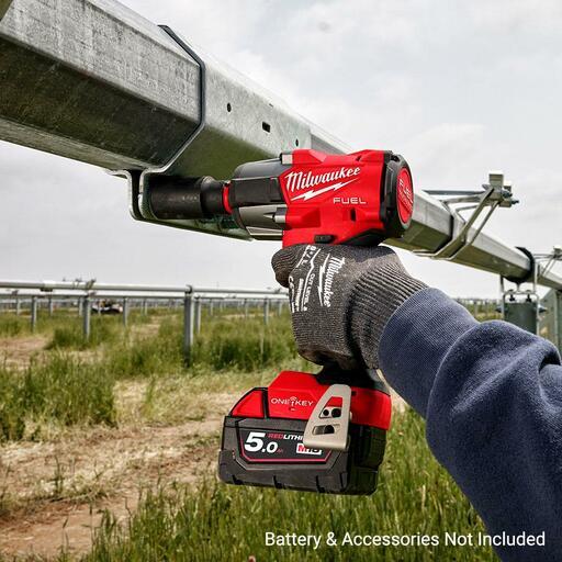 Milwaukee M18ONEFMTIW2PC120 18V Li-ion Cordless Fuel ONE-KEY 1/2" Controlled Mid-Torque Impact Wrench with Pin Detent - Skin Only – image 6