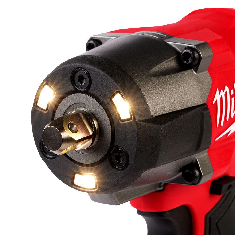 Milwaukee M18ONEFMTIW2PC120 18V Li-ion Cordless Fuel ONE-KEY 1/2" Controlled Mid-Torque Impact Wrench with Pin Detent - Skin Only – image 3