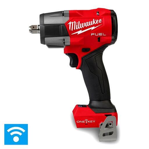 Milwaukee M18ONEFMTIW2PC120 18V Li-ion Cordless Fuel ONE-KEY 1/2" Controlled Mid-Torque Impact Wrench with Pin Detent - Skin Only – image 2