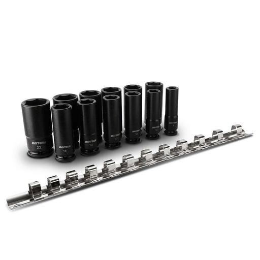 Daytona DDI1238 12pce 3/8" Drive 8-22mm Metric Deep Impact Socket Set