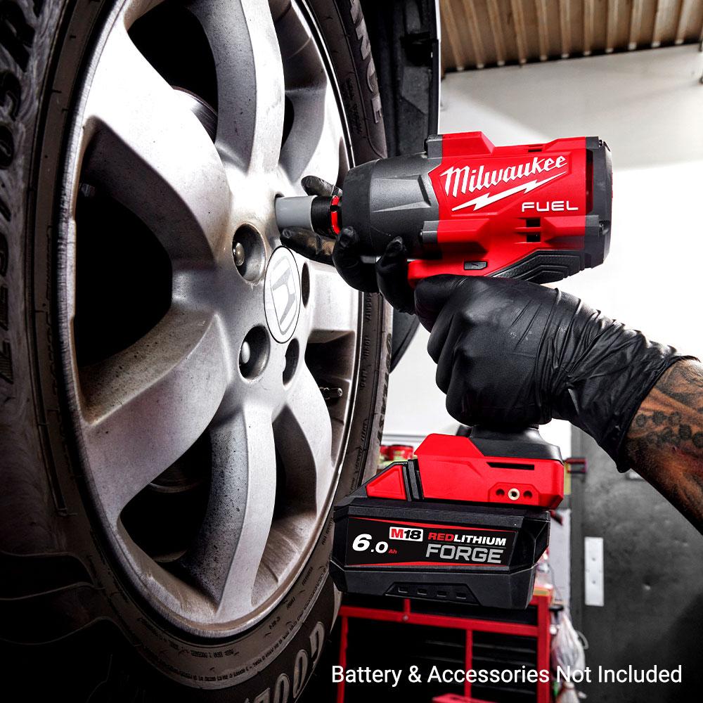 Milwaukee M18FHIW2F120 18V Li-ion Cordless Fuel 1/2" Drive High Torque Impact Wrench with Friction Ring - Skin Only – image 9