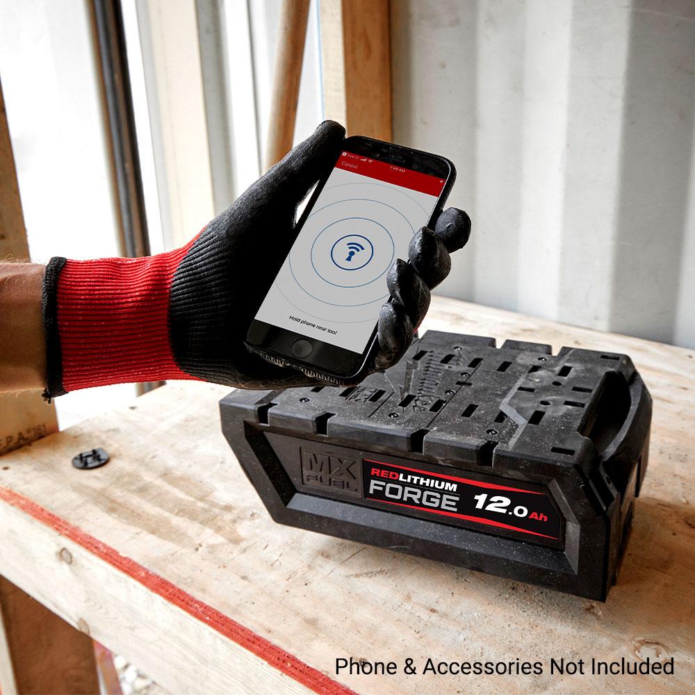 Milwaukee MXFHD812 MX FUEL 12.0Ah Li-ion ONE-KEY Cordless REDLITHIUM FORGE Battery – image 12