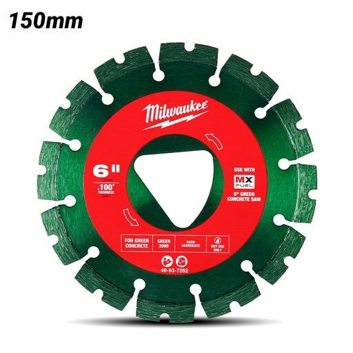 Milwaukee 49937262 150mm (6") Green Concrete Diamond Blade - Green – image 2