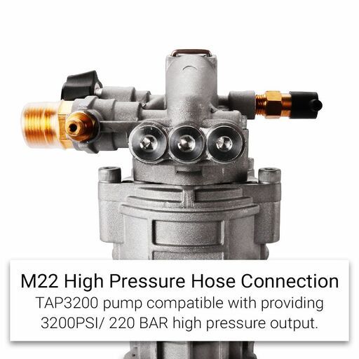 Typhoon TAP3200 3200PSI 3.0-7.5HP Horizontal Axial Piston Pump to Suit High Pressure Washer – image 9