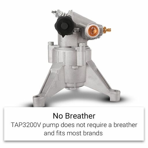 Typhoon TAP3200V 3200PSI 4.5-6.0HP Pressure Washer Vertical Axial Pump – image 5