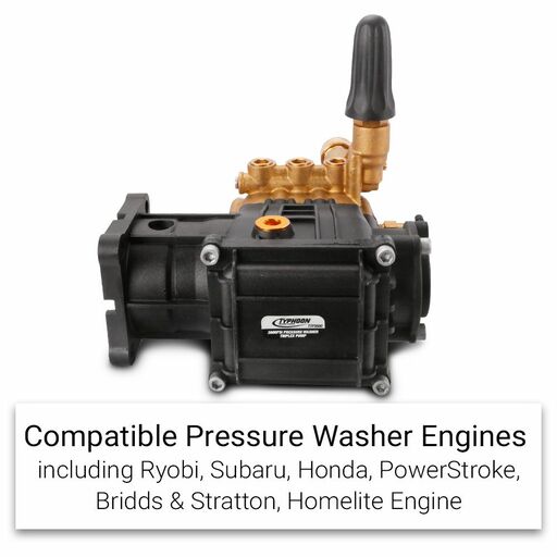 Typhoon TTP3600 3600PSI 5.5-7HP Pressure Washer Triplex Pump – image 4