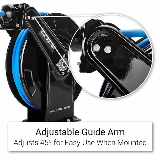 Chicago Air C25RAHR 25m 3/8" Retractable Hose Reel With PVC Flexible Air Hose – image 10