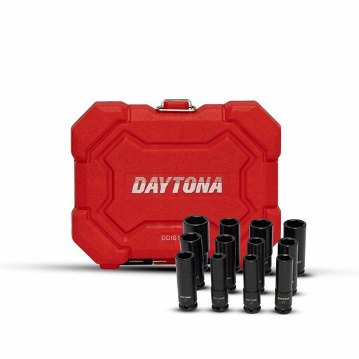 Daytona DDIS1238 12pce 3/8" 8-21mm Metric Deep Impact Socket Set
