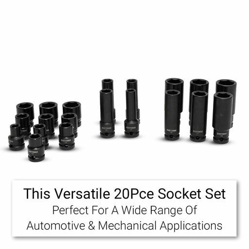 Daytona DSSD2012 20pce 1/2" Standard & Deep Impact 10-24mm Metric Socket Set – image 4